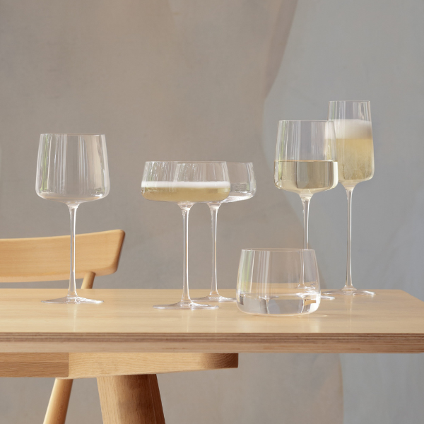 Champagne flutes filled with sparkling wine, capturing the festive ambiance.