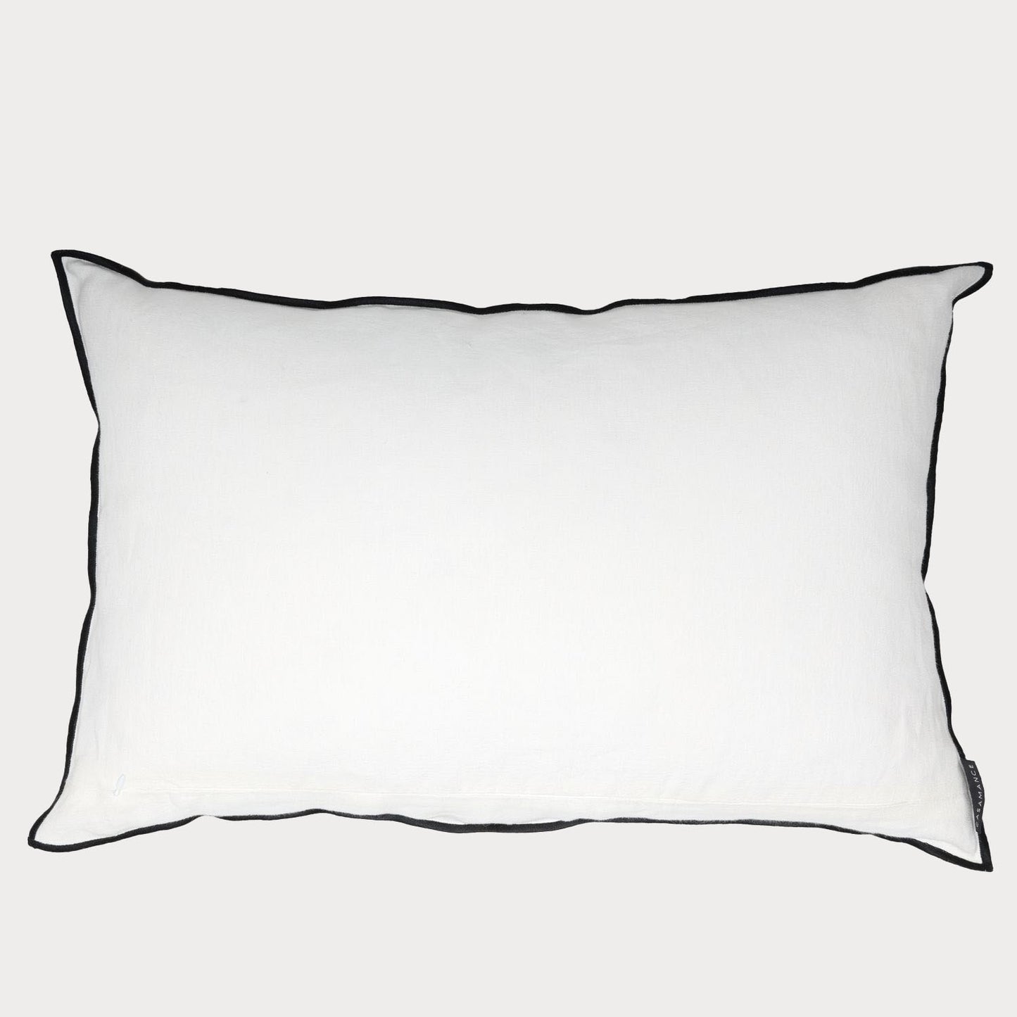 rear view of the cushion showcasing its clean craftsmanship