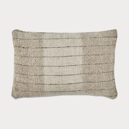 Hand-Stitched Linen & Cotton Cushion