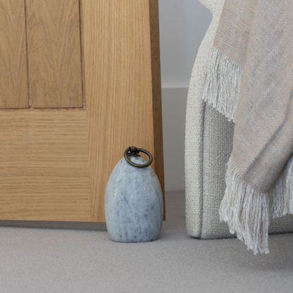 Grey Marble & Brass Door Stop