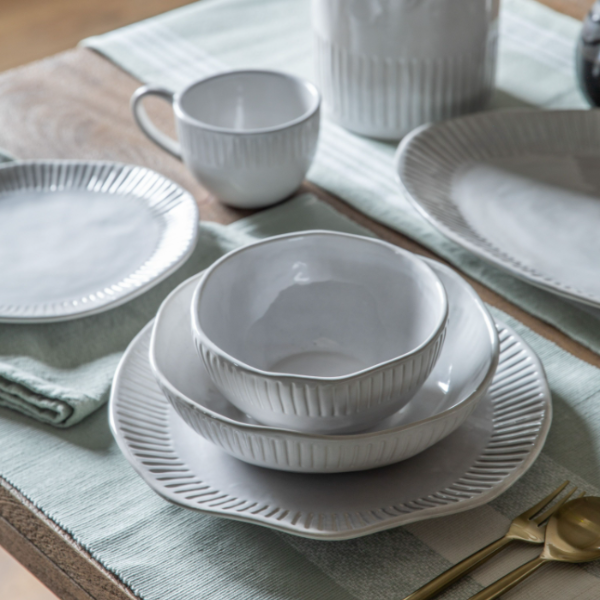 Organic Ridged Crockery Set