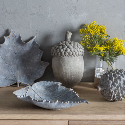 Grey Leaf Bowl