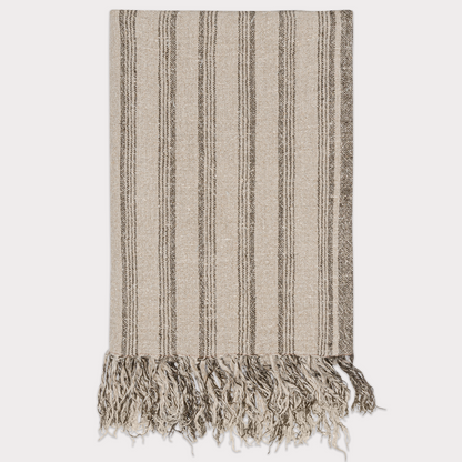 Striped Linen Throw