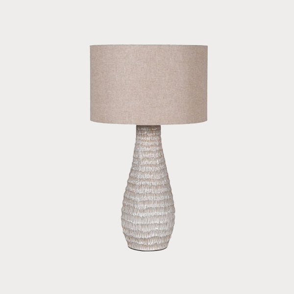 Beige Table Lamp with Matching Shade