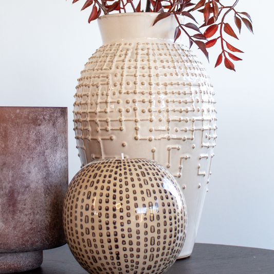 Textured Dotty Vase