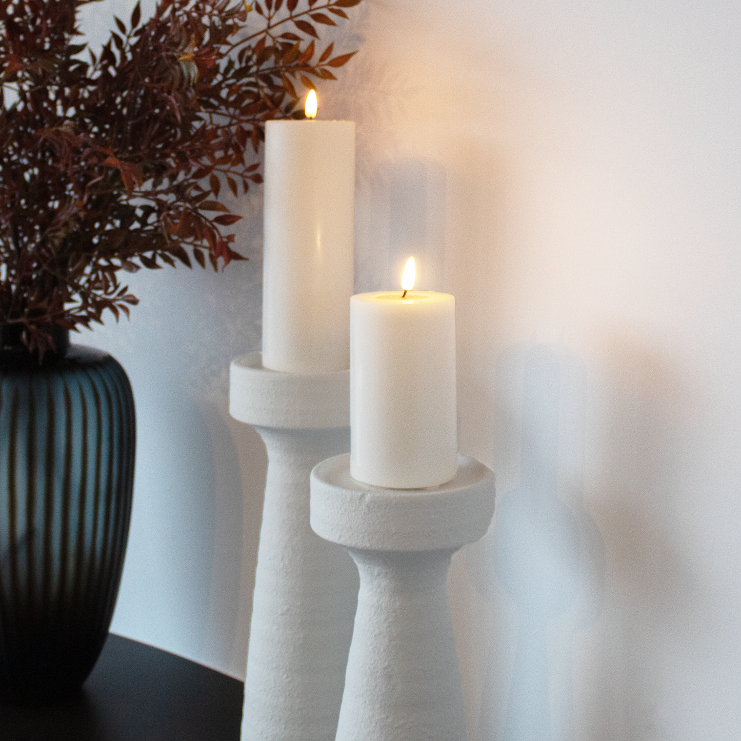 Plaster Effect Candle Holder