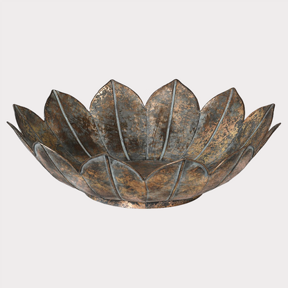 Metal Lotus Bowl