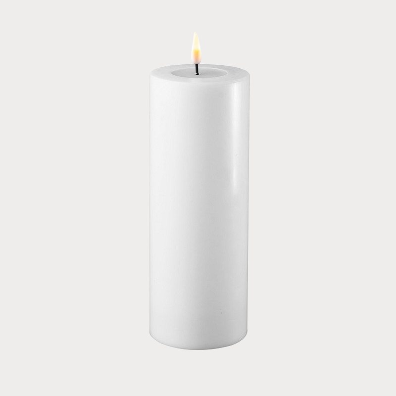 Slim White Indoor LED Candle