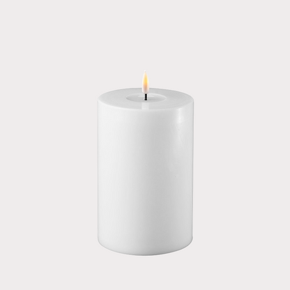 Wide White Indoor LED Candle