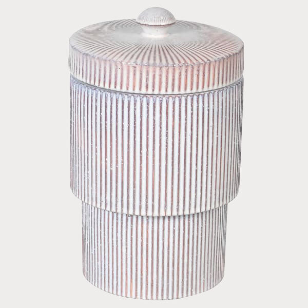 Striped Lidded Jar