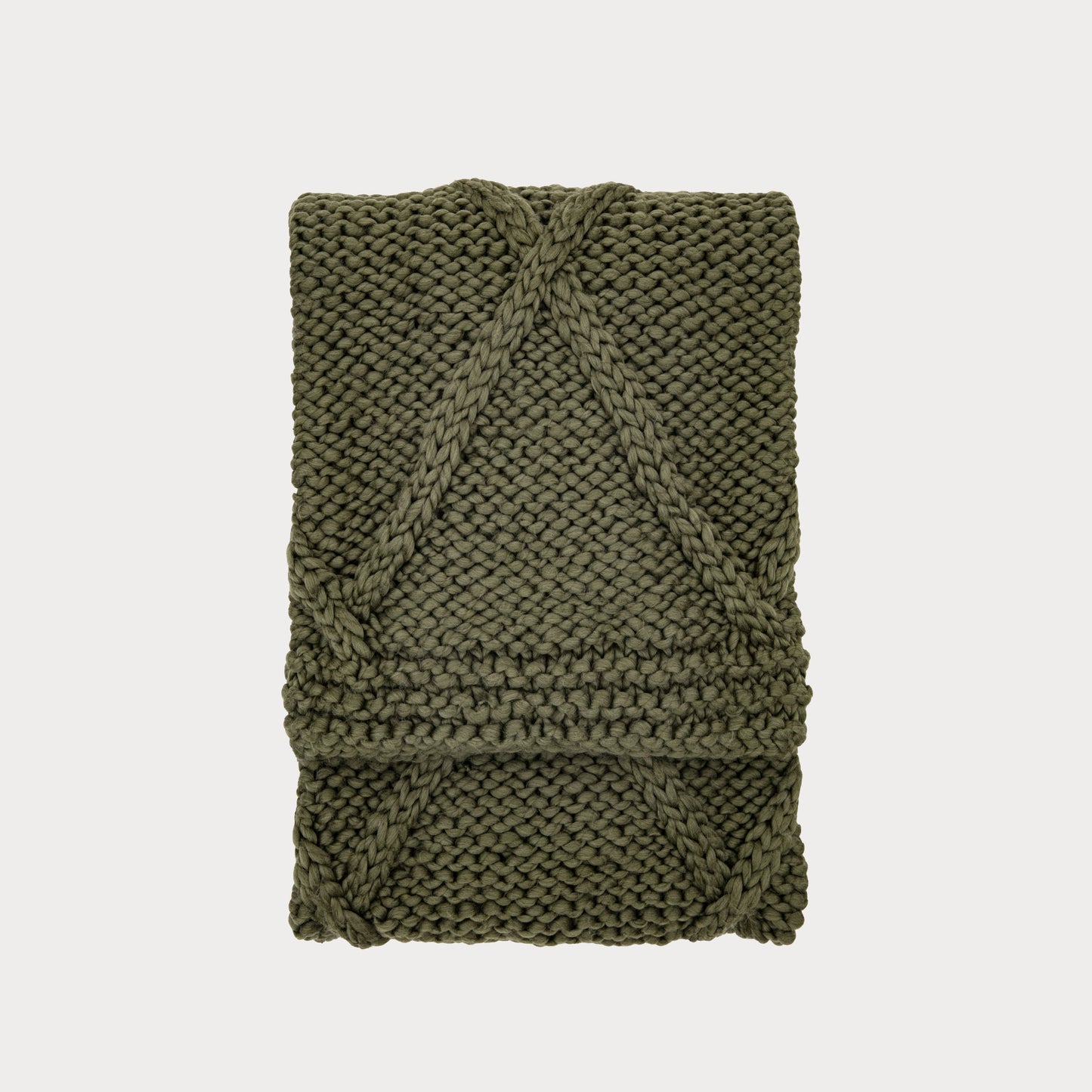 Knitted Diamond Throw