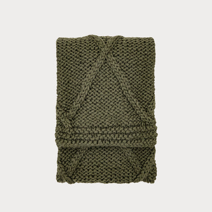 Knitted Diamond Throw